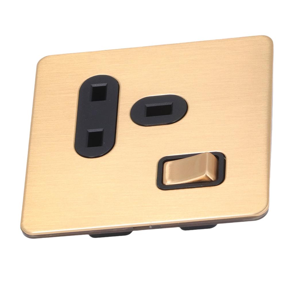 Wall Switch and Outlet Antique Copper Stainless Steel Plate Rocker Light Switch and Receptacle Combo