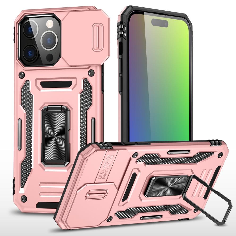 Heavy-duty Armored 2-in-1 Fall-proof Case for Iphone 16 15 14 13 12 Pro Max 11 Lens Protection Ring Holder Phone Case