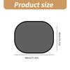 UV Protections Car Sunshades for Baby Child Pet Side Window Sun Blocking Mesh Cover Sunguards Easy Installation, 2 Pack