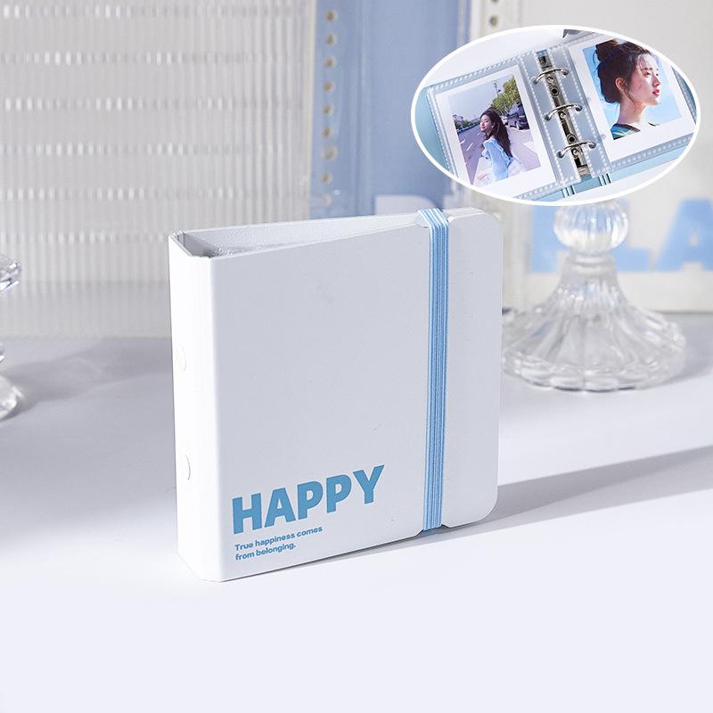 Binder Photocard Holder Photo Album With Elastic Band Idol Card Collect Book Minimalist Photocard Binder Mini Photocard