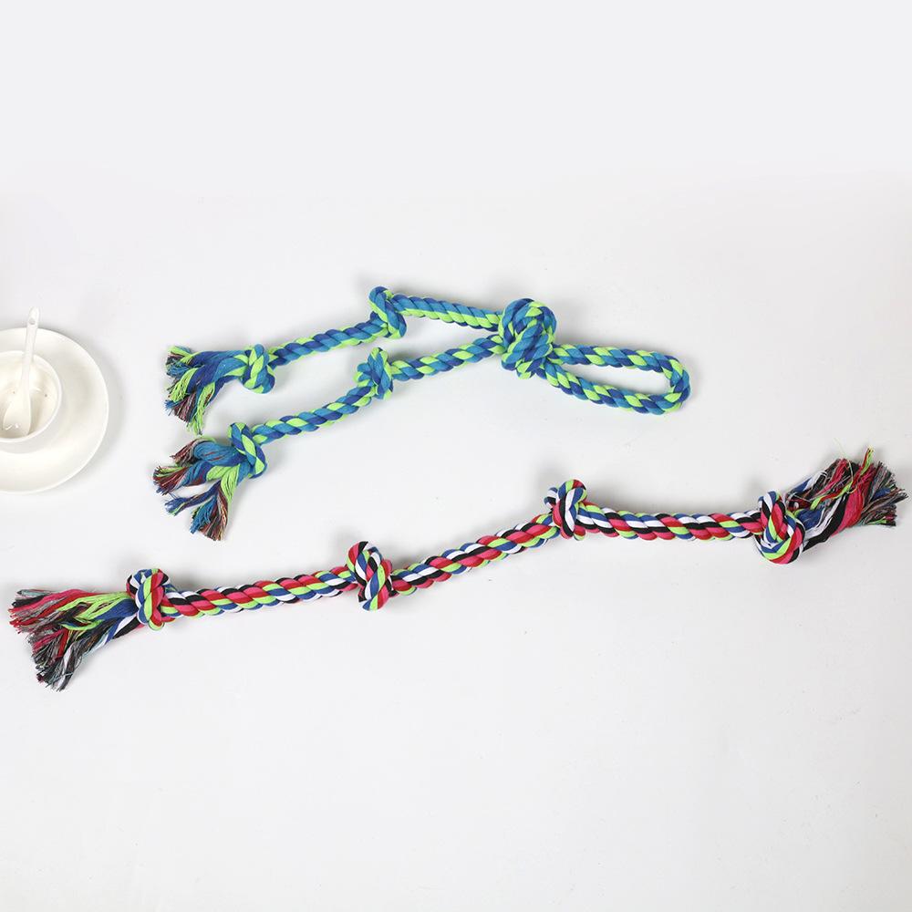 Durable Bite Resistant Knot Toy Chewable Rope Interactive Dog Toys for Large Dogs Pet Products Dog Accessories