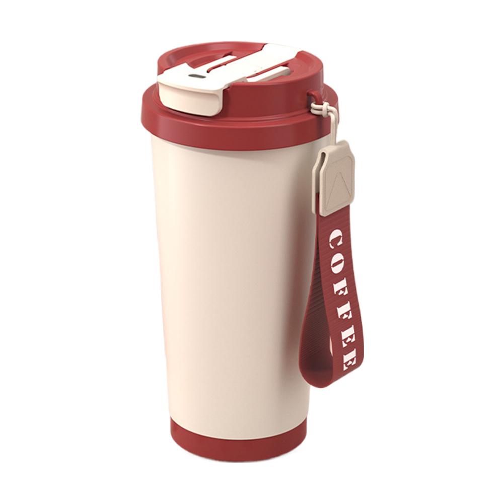 530ml Large Capacity Ceramic Vacuum Flasks Reusable Double Wall Thermoses Stainless Steel Coffee Mug Insulated Cup Home Supplies