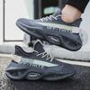 Męskie buty moda codzienne sportowe wiosna i jesień nowe męskie buty tkane na cholewce podwyższające męskie buty do biegania
