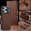 Für iPhone 17 Pro Max Brieftaschenhülle Luxuriöses Magnetisches PU-Leder Kartenfächer Klappbarer Handyhalter Abdeckung Für iPhone 16 15 14 13 Pro Max 12 11 Air