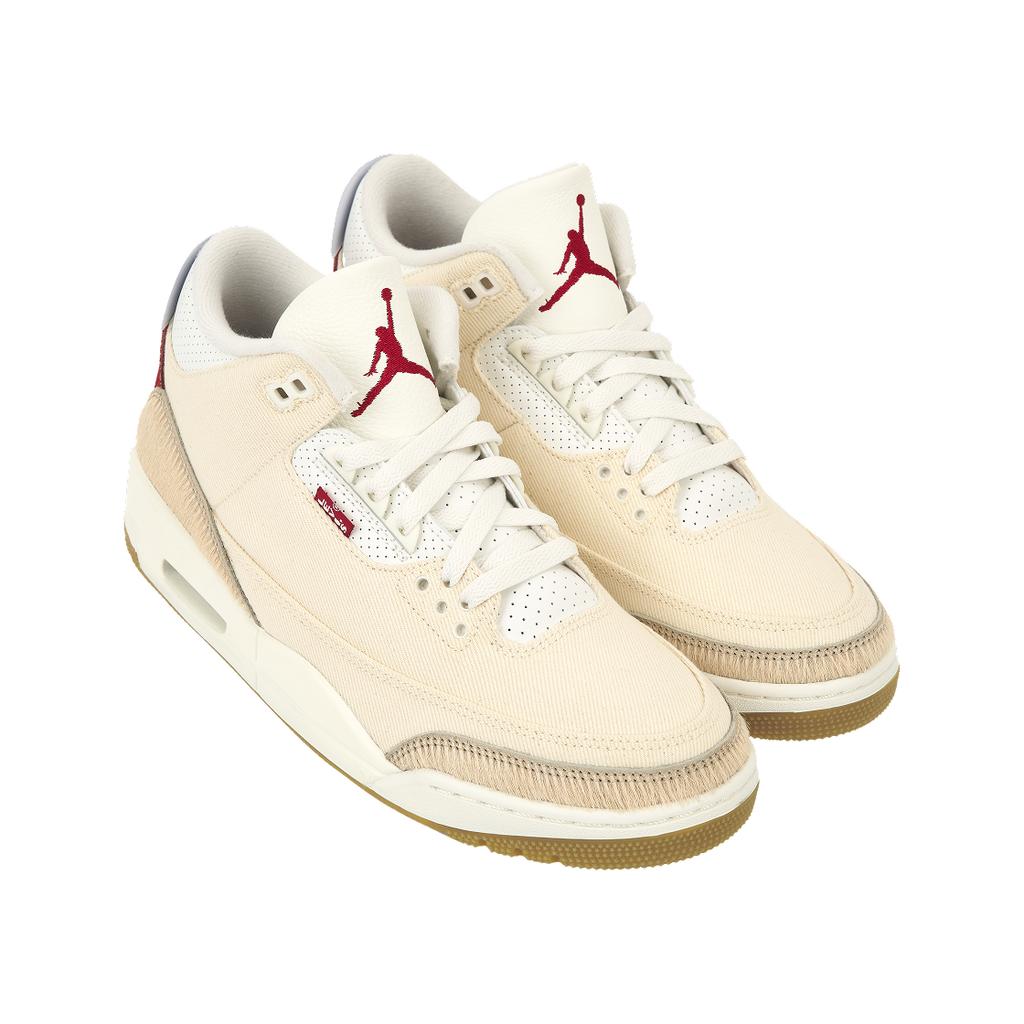 Pánské tenisky Air Jordan 3 Retro Lunar New Year Béžový Denim Sail-Gym-Red IR0910-400