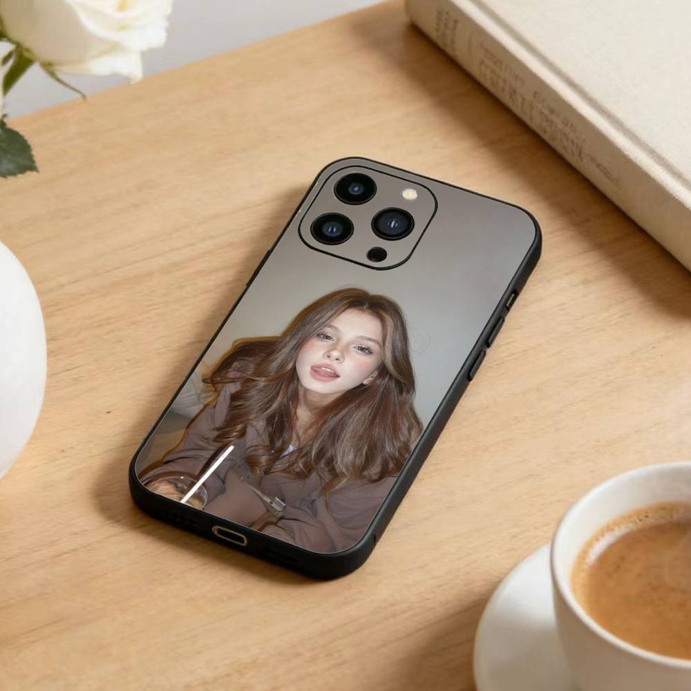 C-Emily  Bader  Phone Case For iPhone 17 16 15 14 13 12 Max Plus Silicone Black Cover