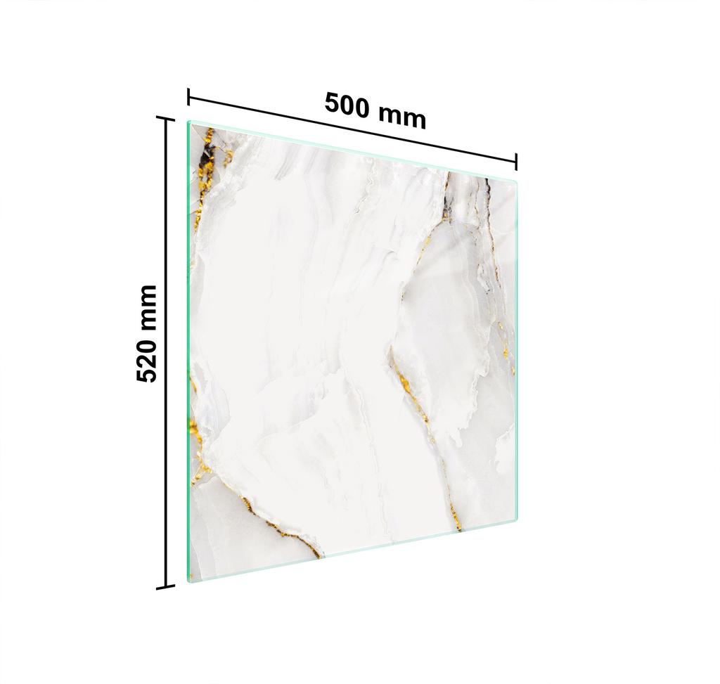 SZKLANA PŁYTA OCHRONNA NA KUCHENKĘ 50x52 MARMUR