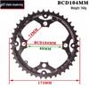Mountain Hollow 3-Piece Crankset: 42T/44T/32T Chainring, 9/10-Speed Replacement