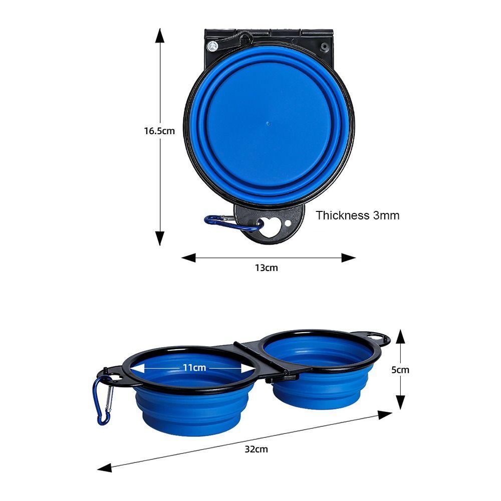 Collapsible Foldable Dog Bowl TPE Puppy Food Container Portable Dog Feeder Dish  Dog