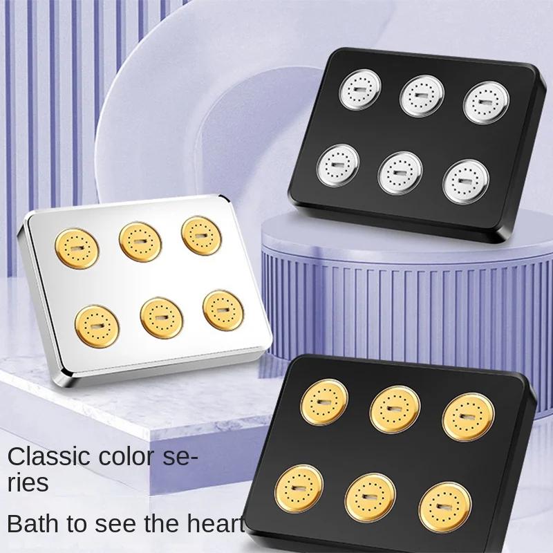 High Pressure Mini Shower with Water Flowing Around The Shower Head, Water-saving Shower Bathroom Accessories Head