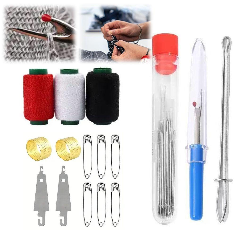 Multi-Purpose Needle Thread Hand Repair Tools Needle and Thread Kit  for Quilt Sewing