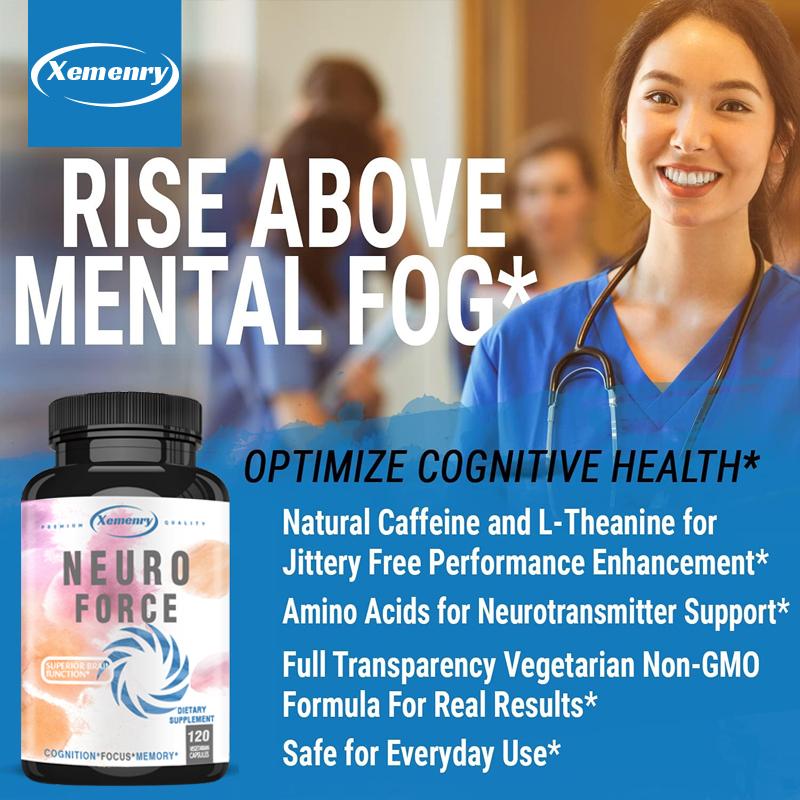 XEMENRY Brain-enhancing Supplements Improve Focus, Memory, and Cognitive Support, Boosting Overall Mental Performance.