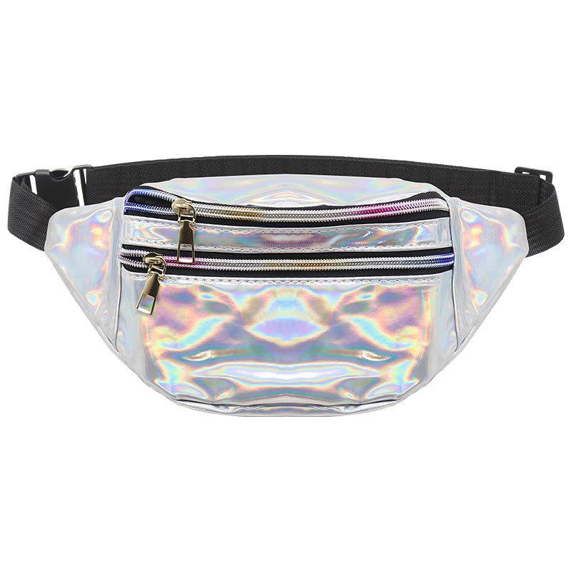 Women's Reflective Crossbody Laser Waist & Chest Bag - Trendy Outdoor Beach Bag
