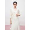 Mandy Zhang French Style Alpaca Blend Beaded Knit Cardigan