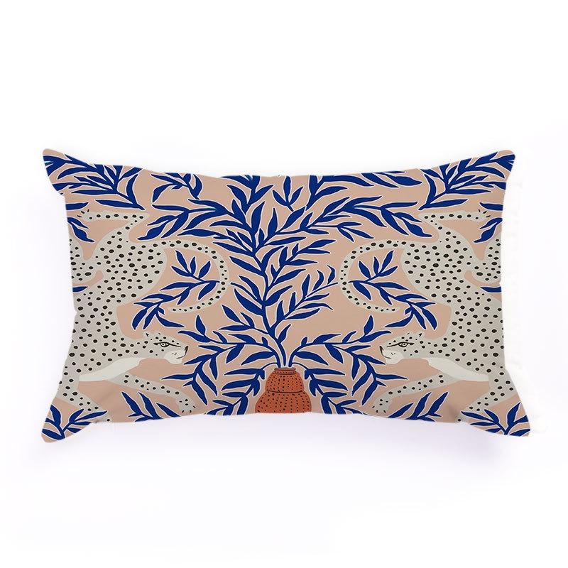 30*50cm Cartoon Leopard Pillow Cover Cute Colorful Cheetah Pattern Cushions Cover Home Car Sofa Decoration Pillowcase