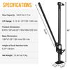 Martinetto da Fattoria High-Lift da 48", Nero – 3 Ton (6.600 LB) Capacità, Sollevamento a cricchetto da 5" a 45" per Recupero Off-Road, Camion