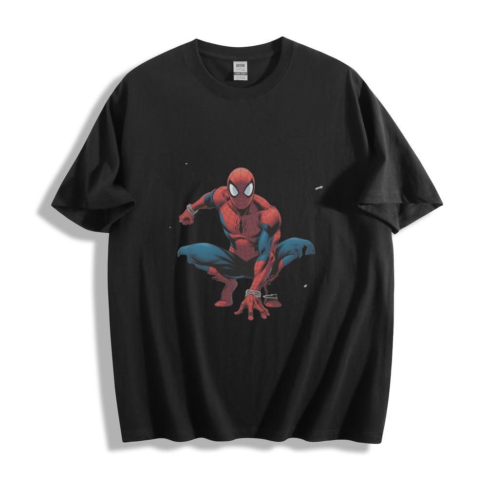 Spider-Man Crouching Graphic T-Shirt Unisex T-Shirt L