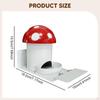 Squirrel Feeder Feeding Station Mushroom Shaped Iron Practical Large Capacity Versatile