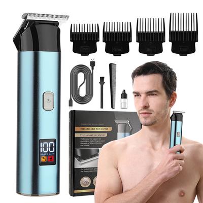 New Men's Electric Hair Clipper LCD Digital Display Hair Salon Home Electric Cutting Carving Fader