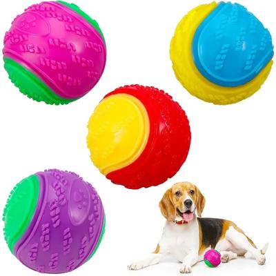 Dog Toy Ball Squeaky Interactive Dog Toy Pet Dog Ball for Large and Medium Dogs Play and Training 2.5 Inch Easy Catch Dog Toy