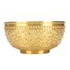Brass Decorative Bowl Retro Exquisite Unique Carved Design Brass Bowl for Table Home Decoration