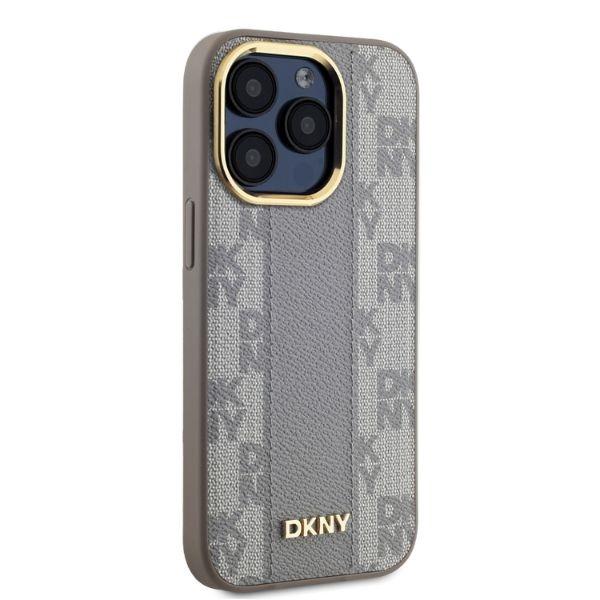 Dkny Dkhmp15Xpcpvsle Iphone 15 Pro Max6.7 Beżowy/Beige Hardcase Leather Checkered Mono Pattern Magsafe