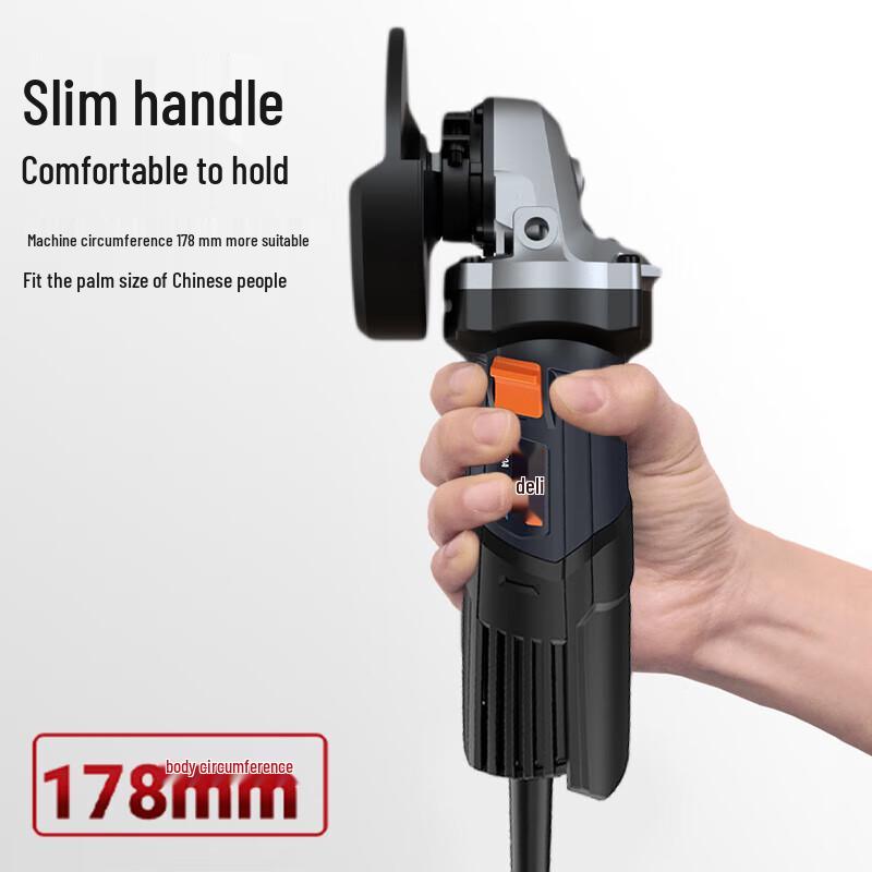 Deli 850W AC Angle Grinder CN plug (adapter included)