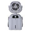 GREEN LIFE Electric Mist Fan, Rechargeable, 7L Capacity, 2-Way Operation, Automatic Oscillation, LED Light, 3 Modes, Timer Setting, Remote Control, Ad