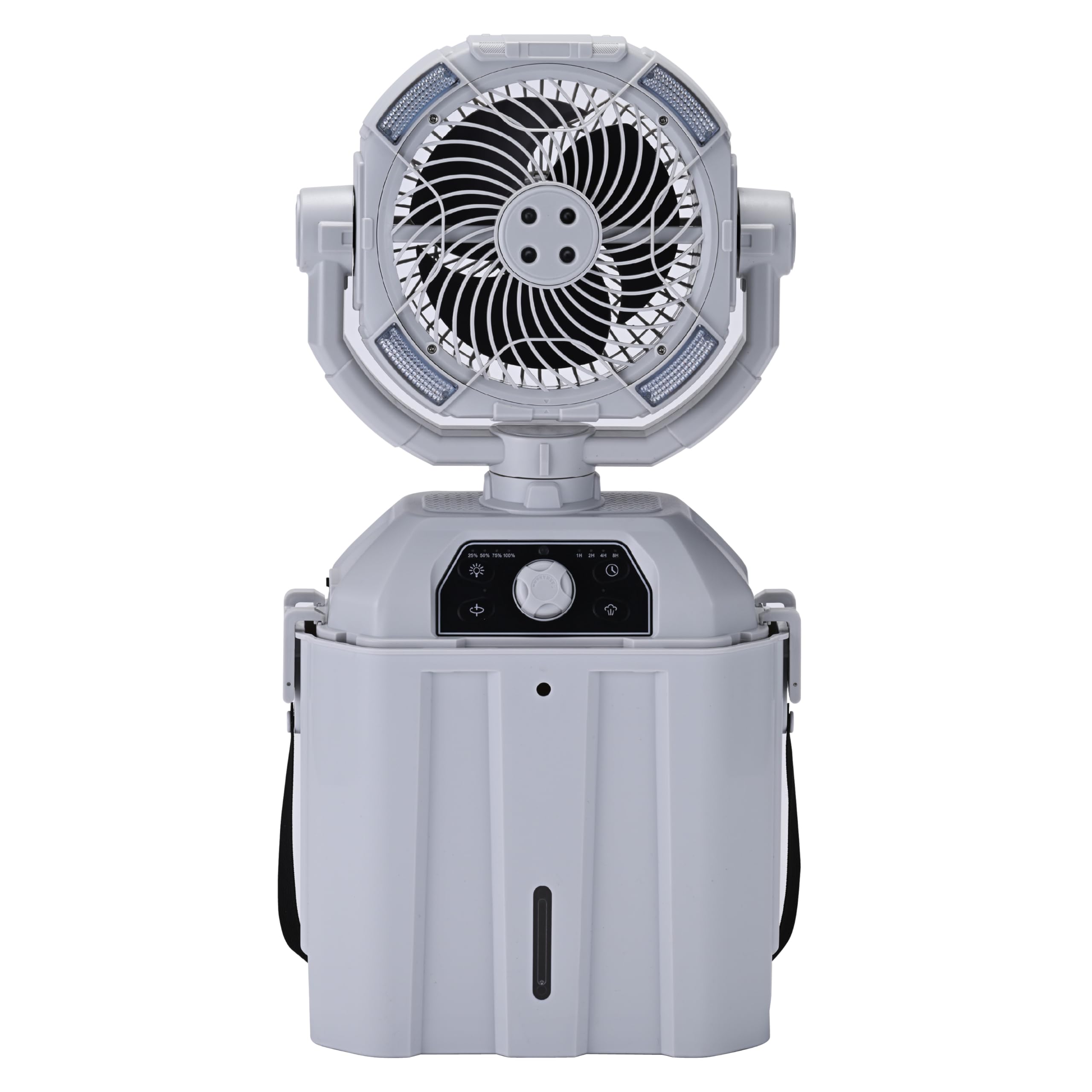 

GREEN LIFE Electric Mist Fan, Rechargeable, 7L Capacity, 2-Way Operation, Automatic Oscillation, LED Light, 3 Modes, Timer Setting, Remote Control, Ad
