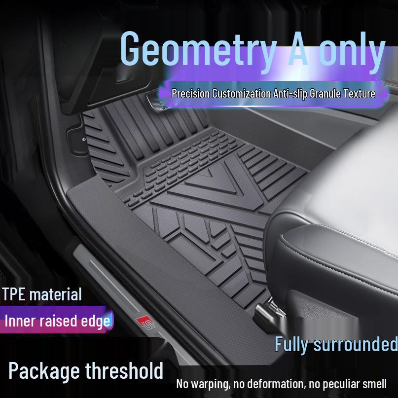 Geely Geometry A/APRO TPE Full Coverage Floor Mats - Waterproof, Dirt-Proof, Door Sill Protection Single Layer Upgraded TPE Mats