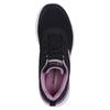 Skechers Sport Womens Comfortable Versatile Breathable Lightweight Low-Top Casual Shoes Women Sneaker Black Pink 150370-BKMV