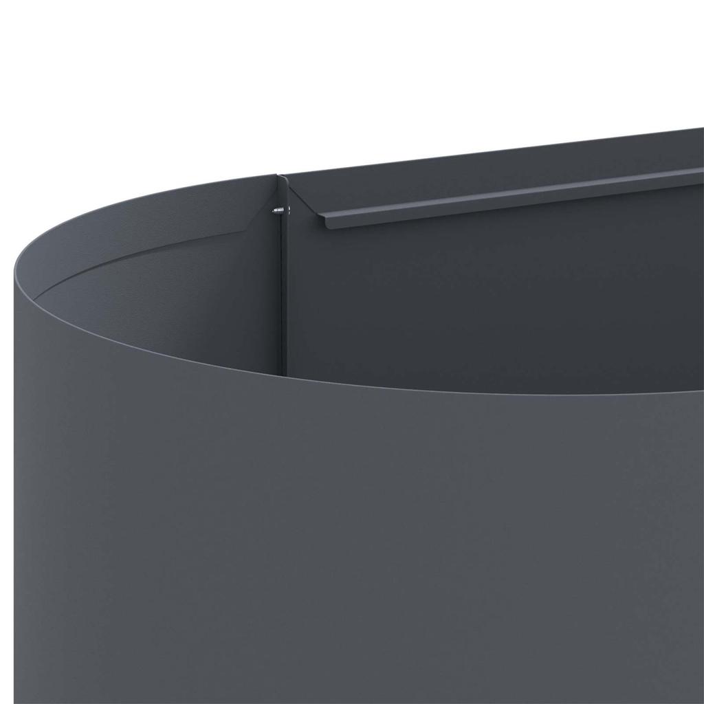 Raised Garden Bed Anthracite Grey 120 X 40 X 40 Cm