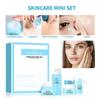 Hautpflege Mini-Set Reiniger Make-up Entferner Feuchtigkeitscreme & Augencreme zur Hydratisierung der Haut Flugzeugfreundliche Größen Hautpflegeset Anti-Falten Hautpflege