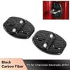 Door Lock Cover Buckle Trim For Chevrolet Silverado Sierra 14+ Carbon Fiber