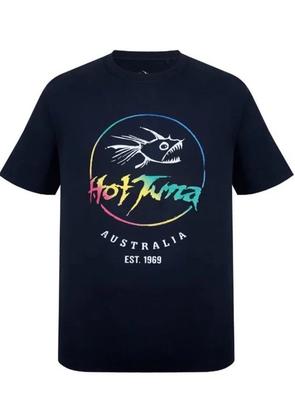 Echt Hot Tuna Unisex T-shirt Ronde Hals Zwart Korte Mouw Surfen Tee Strand Surf