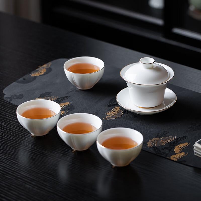 Haorhua White Porcelain Tea Set