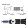 Refractometer Handheld High Accuracy 0 50percent  Brix Liquid Measuring Equipment RHB 50ATC