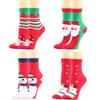 Trending Christmas Cartoon Reindeer Mid-Calf Socks for Women - Stylish and Fun