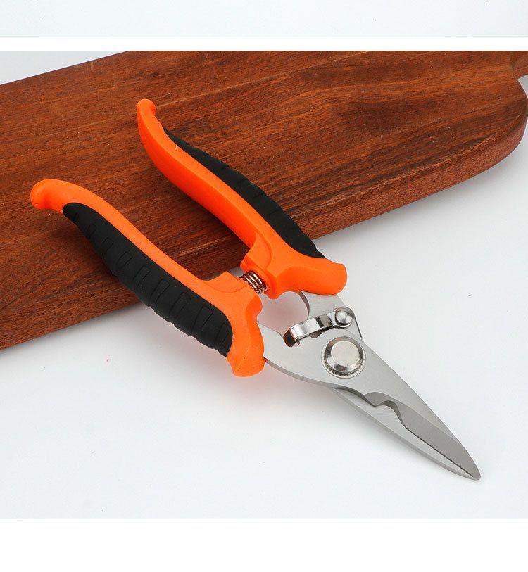 Industrial Grade Stainless Steel Electrician Scissors - 7/8 Inch Tin Snips for Aluminum & Composite Panels