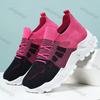Fashion Women's Fly Weave Sneakers 2025 Breathable Mesh Height Increase Casual Shoes Fashion Lace Up Comfortable Soft Sole Sports Shoes