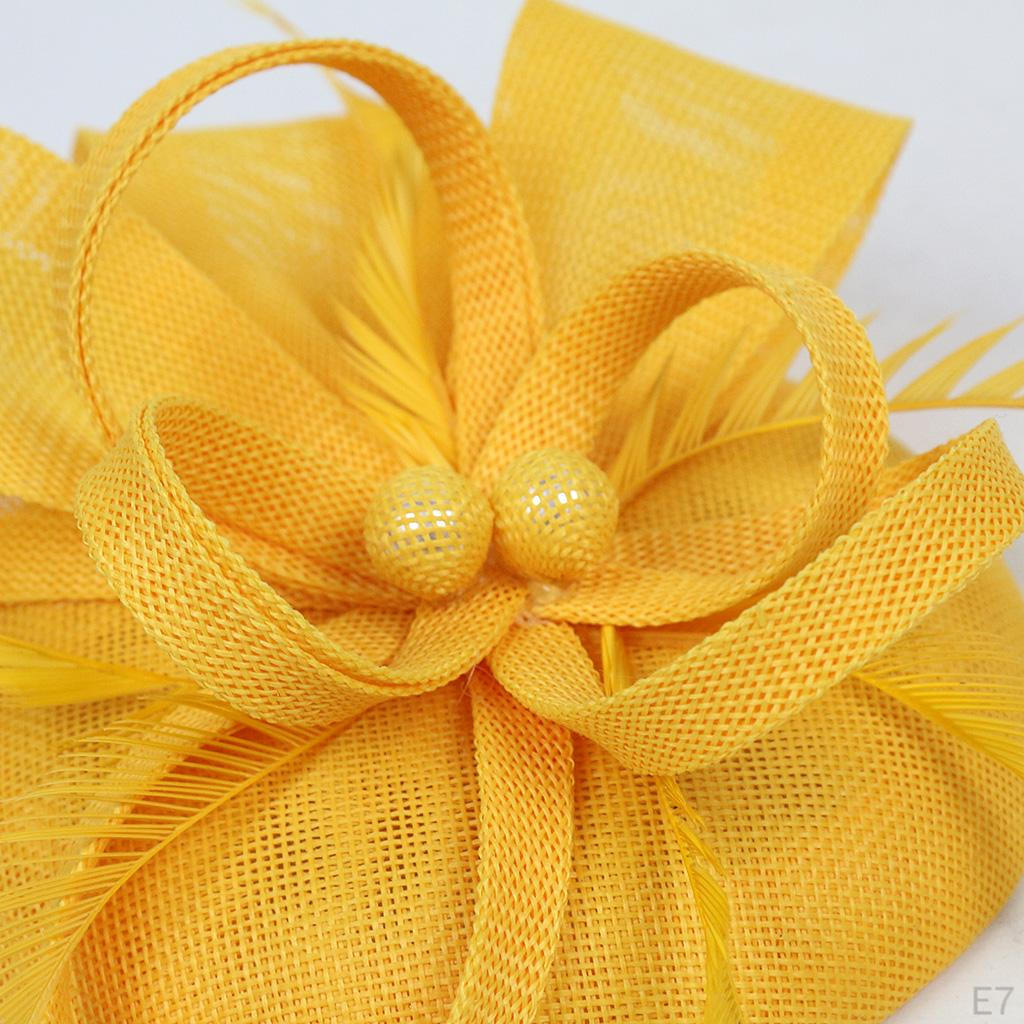 1920s Feather Fascinator Church Hair Clip Headpiece Hat