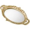 Elegant Gold Framed Mirror Tray Decorative Serving Tray Candles Jewelry Home Decor Perfect Vanities and Coffee Tables