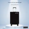 Dustproof Thickened Travel Suitcase Cover - Non-Woven Fabric with Pull-Rod Access