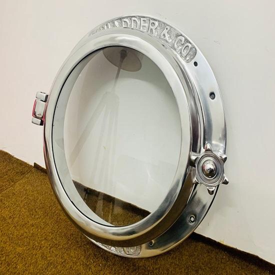 Chrome Aluminium Porthole Maritime Glass Porthole Boat Ship Window Glass Wall Porthole Home Decor