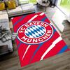 FC Bayern München Wappen Teppich Geeignet für Eingangsbereich Schlafsaal Balkon Schlafzimmer Rutschfester Teppich Büro Heimdeko Perfektes Geschenk für Freunde & Familie