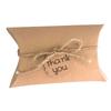 Kraft Paper Pillow Candy Box Chocolates Biscuit Storage Case Holiday Wedding Birthday Gifts Package for Children