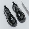 Patent Leather Men's Formal Shoes Comfortable Platform Luxury Genuine Leather New Elegant Man Wedding Social Derby Shoes