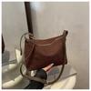 2 Autumn and Winter New Matte Cowhide Texture Simple Leather Bag Lazy Casual Shoulder Messenger Tote Bag Women