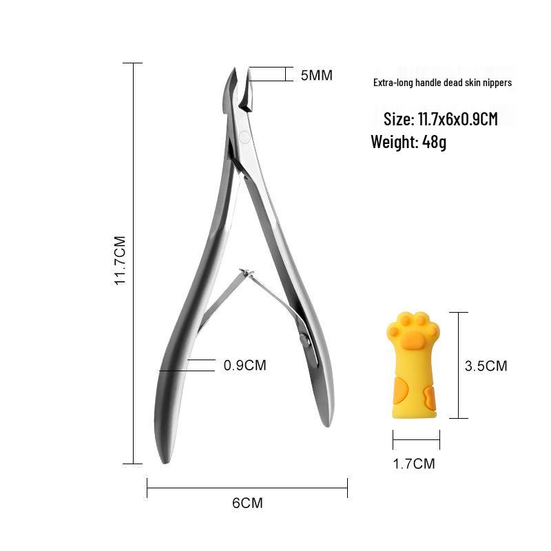 Stainless Steel Swan Cuticle Nipper - Precision Manicure Tool for Easy Nail Care