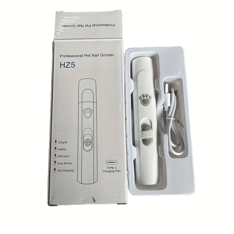 Schmerzloser USB-Lade-Nagelschleifer für Hunde, wiederaufladbar, Haustier-Nagelknipser, leiser elektrischer Hunde- und Katzenpfoten-Nagelpflege-Trimmer